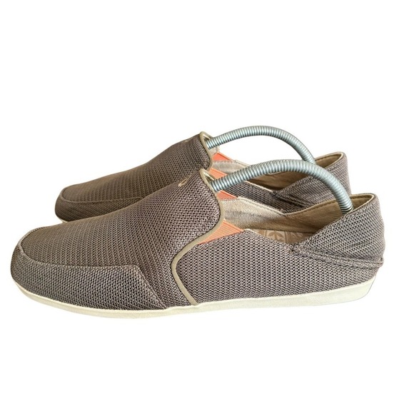 Olukai Waialua Mesh Slip-on Women’s Size 11 Casual Shoes Brown Loafer - Picture 1 of 7